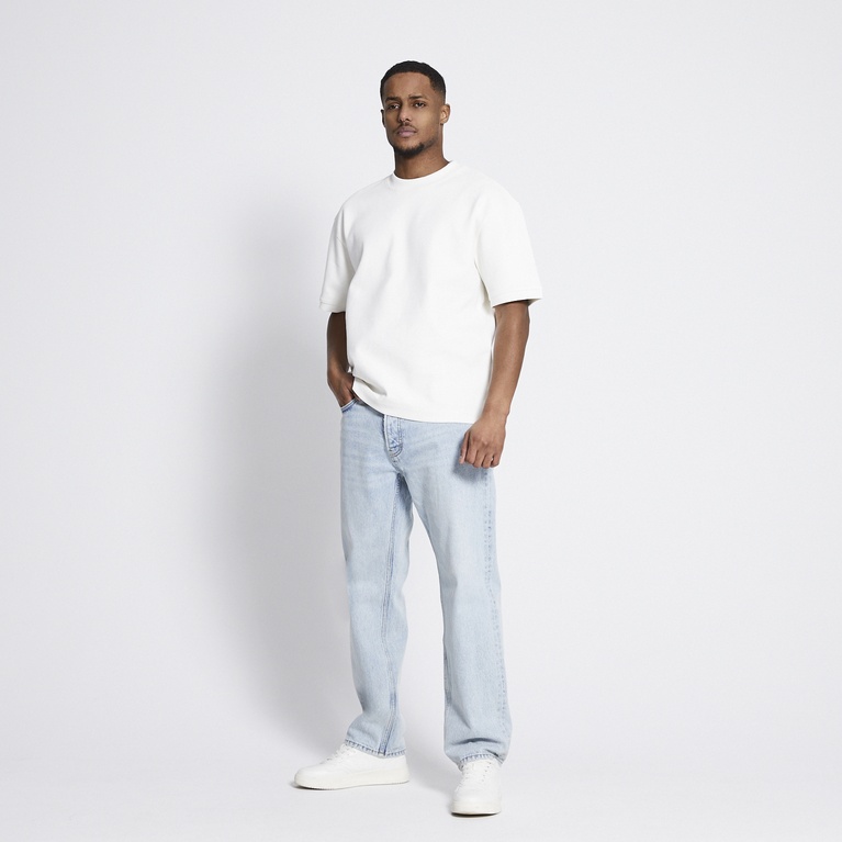 Boxy sweat tee "Gunnar" Off white